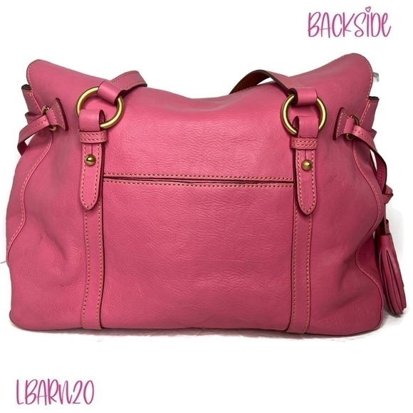 Dooney & Bourke DB Bubble Gum Pink Florentine Smith Bag - Picture 2 of 13